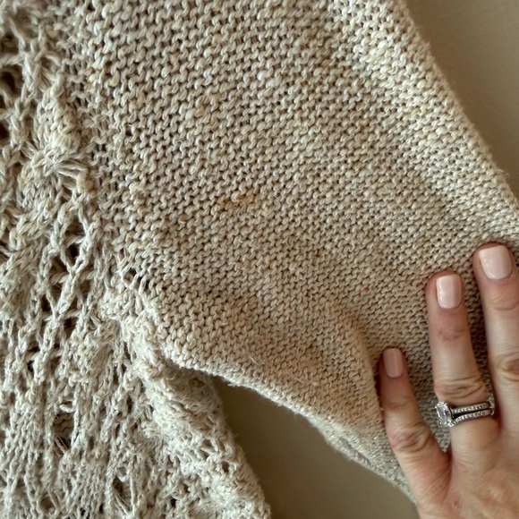 Free People Y2K Clockwork Crochet Bell Sleeve Sweater size M - Picture 7 of 7